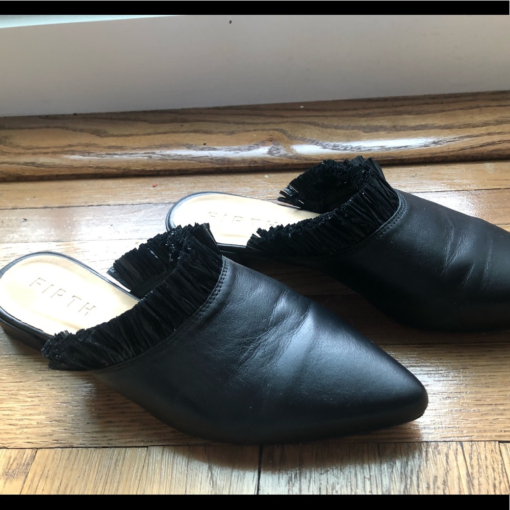 Firth mules, black. 38